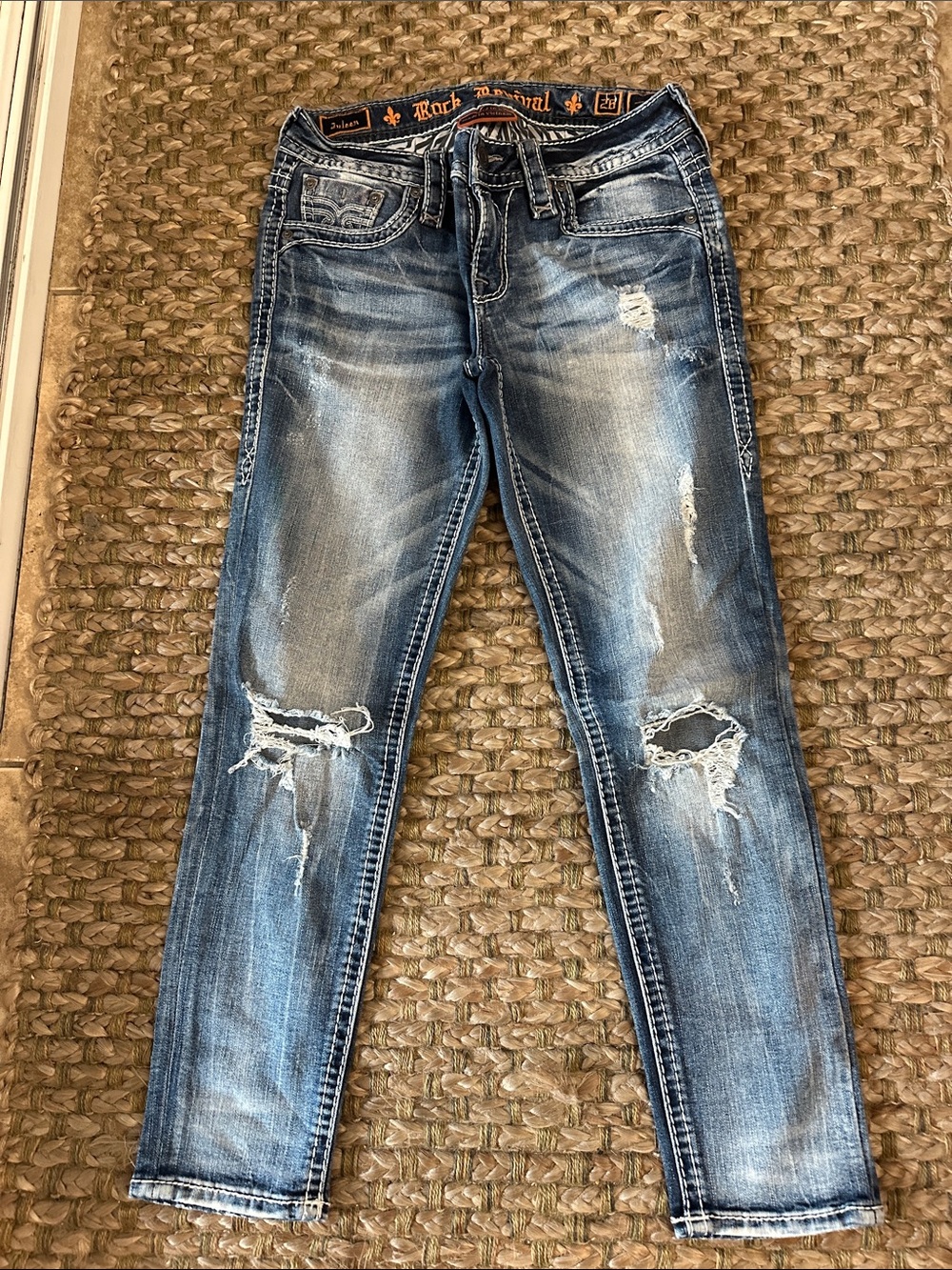 Rock Revival JULEEN Ankle, distressed Skinny Jeans